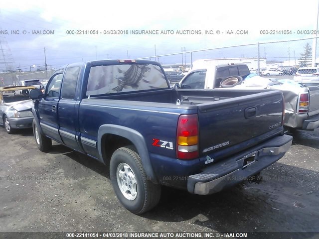 1GCEK19T81Z145707 - 2001 CHEVROLET SILVERADO K1500 Dark Blue photo 3