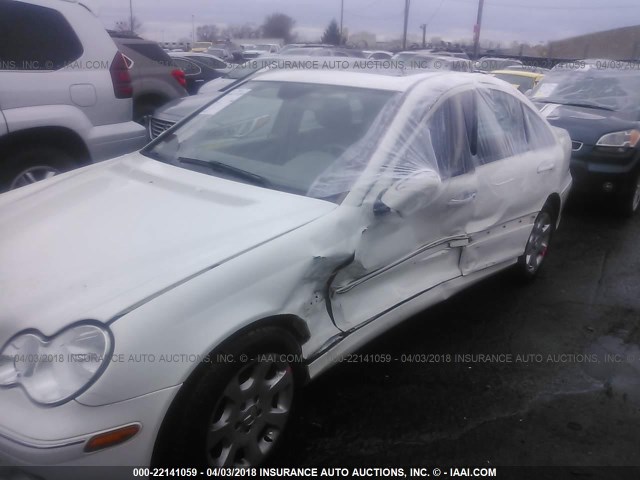 WDBRF92H26F779662 - 2006 MERCEDES-BENZ C GENERATION 2006 280 4MATIC WHITE photo 6