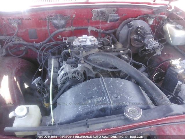 1B7FL26X1SW900407 - 1995 DODGE DAKOTA RED photo 10