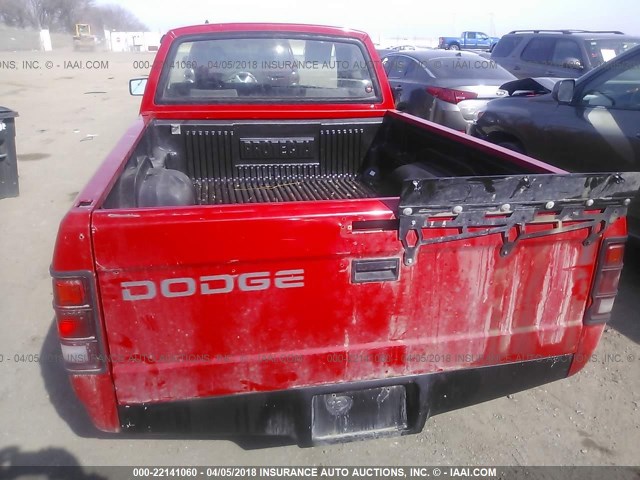 1B7FL26X1SW900407 - 1995 DODGE DAKOTA RED photo 8