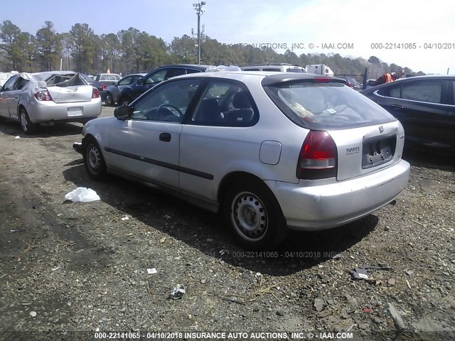 2HGEJ6422XH111769 - 1999 HONDA CIVIC CX SILVER photo 3