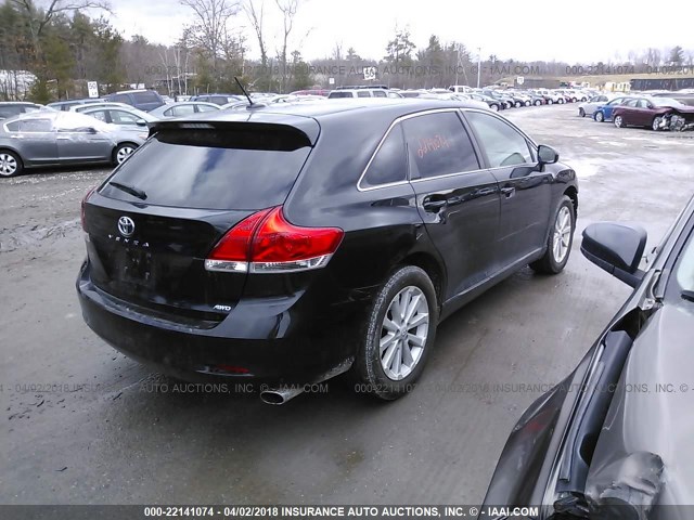 4T3BE11A59U004920 - 2009 TOYOTA VENZA BLACK photo 4