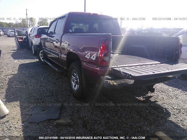 2GCEK13V971158770 - 2007 CHEVROLET SILVERADO K1500 CLASSIC CREW CAB MAROON photo 3