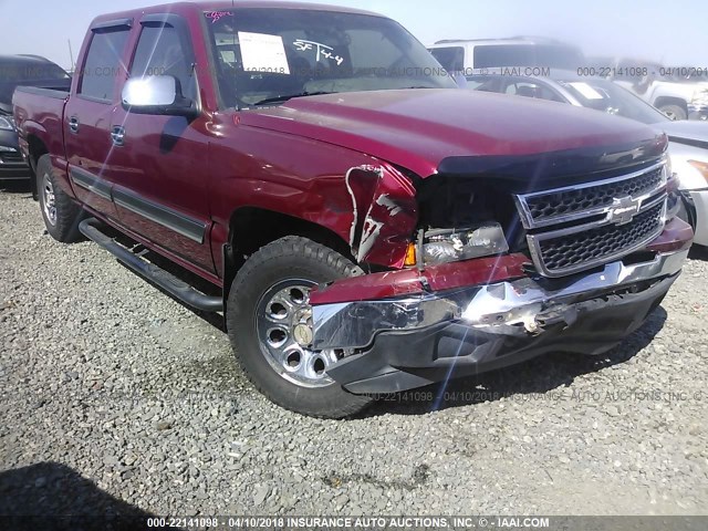 2GCEK13V971158770 - 2007 CHEVROLET SILVERADO K1500 CLASSIC CREW CAB MAROON photo 6