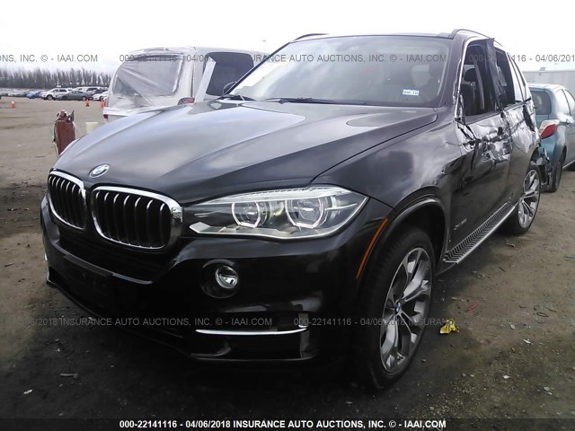 5UXKR0C51E0K42288 - 2014 BMW X5 XDRIVE35I BLACK photo 2