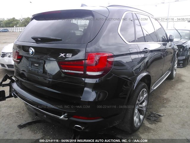 5UXKR0C51E0K42288 - 2014 BMW X5 XDRIVE35I BLACK photo 4