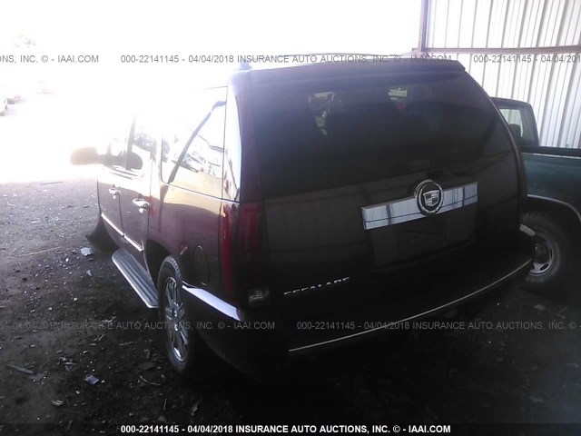 1GYEC63867R266933 - 2007 CADILLAC ESCALADE LUXURY BURGUNDY photo 3