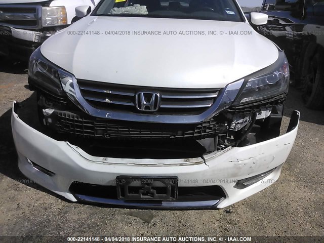 1HGCR2F52EA113811 - 2014 HONDA ACCORD SPORT WHITE photo 6