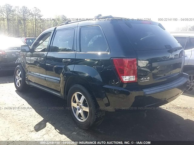 1J8GR48K38C148793 - 2008 JEEP GRAND CHEROKEE LAREDO BLACK photo 3