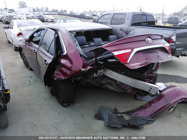 4T1BF1FK4FU977287 - 2015 TOYOTA CAMRY LE/XLE/SE/XSE Bordeaux Foto 3
