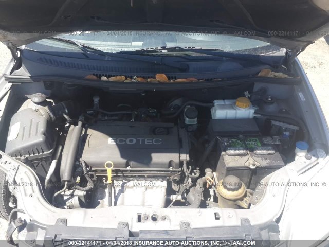 KL1TD5DE9AB094123 - 2010 CHEVROLET AVEO LS/LT 灰色 照片 10