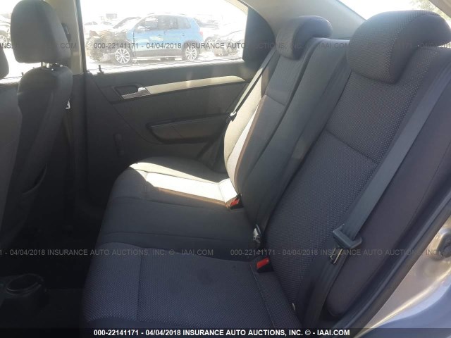 KL1TD5DE9AB094123 - 2010 CHEVROLET AVEO LS/LT 灰色 照片 8