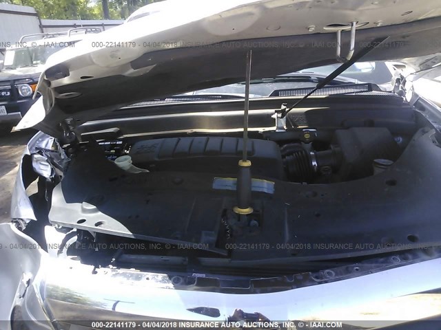 5GZER23D19J136598 - 2009 SATURN OUTLOOK XR ვერცხლისფერი ფოტო 10