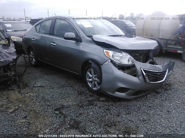 3N1CN7AP7EL802416 - 2014 NISSAN VERSA S/S PLUS/SV/SL GRAY photo 1