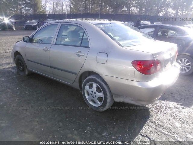 2T1BR32E45C410547 - 2005 TOYOTA COROLLA CE/LE/S TAN photo 3