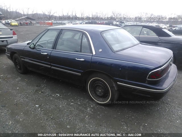 1G4HP52K3WH454808 - 1998 BUICK LESABRE CUSTOM BLUE photo 3