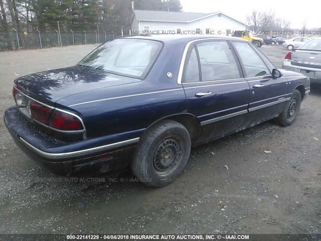 1G4HP52K3WH454808 - 1998 BUICK LESABRE CUSTOM BLUE photo 4