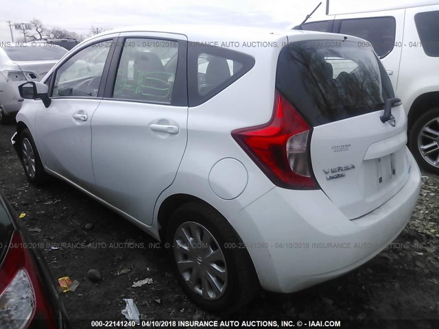 3N1CE2CP7FL412823 - 2015 NISSAN VERSA NOTE S/S PLUS/SV/SL/SR WHITE photo 3