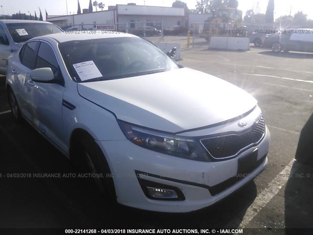 KNAGM4A7XF5652266 - 2015 KIA OPTIMA LX WHITE photo 1
