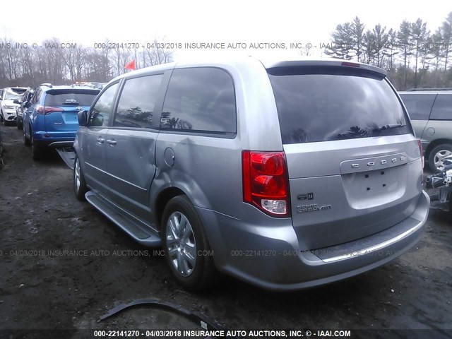 2C4RDGBG4HR547840 - 2017 DODGE GRAND CARAVAN SE GRAY photo 3