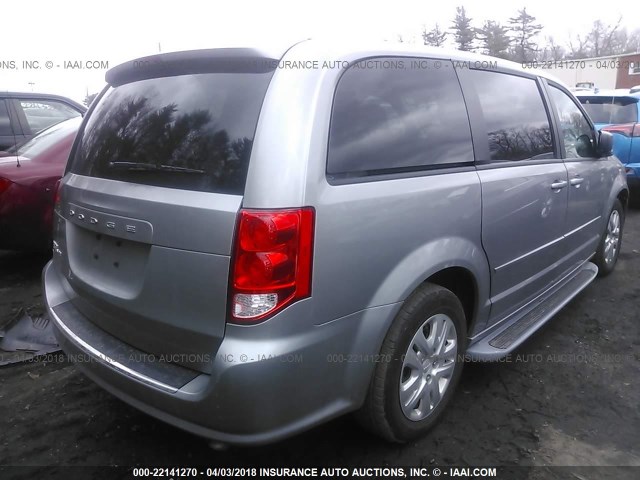 2C4RDGBG4HR547840 - 2017 DODGE GRAND CARAVAN SE GRAY photo 4