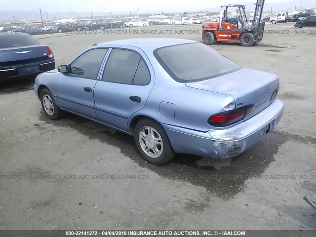 1Y1SK5264SZ048631 - 1995 GEO PRIZM LSI BLUE photo 3