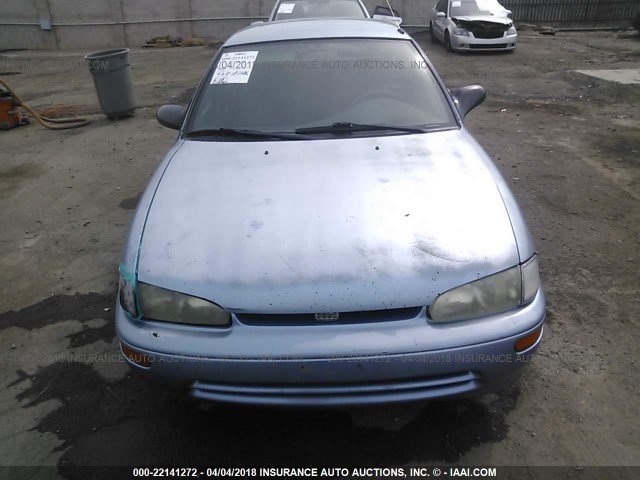 1Y1SK5264SZ048631 - 1995 GEO PRIZM LSI BLUE photo 6