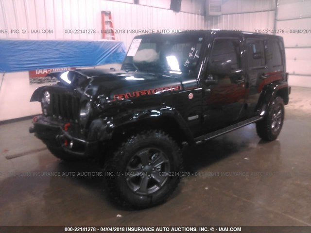 1C4BJWFG6HL664102 - 2017 JEEP WRANGLER UNLIMITE RUBICON BLACK photo 2