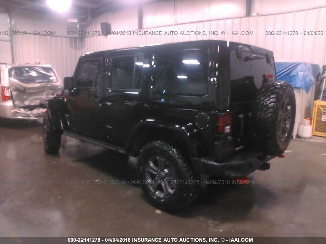 1C4BJWFG6HL664102 - 2017 JEEP WRANGLER UNLIMITE RUBICON BLACK photo 3