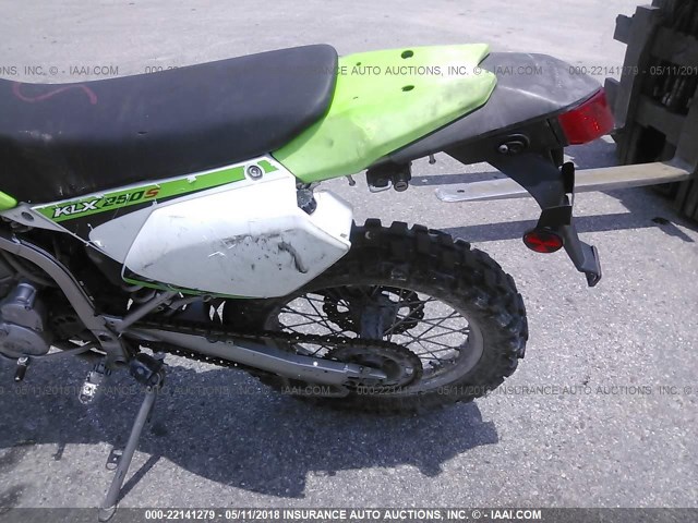 JKALXMT109DA03634 - 2009 KAWASAKI KLX250 S GREEN photo 6