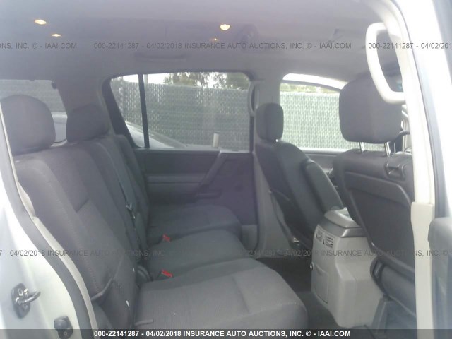 5N1AA08A14N735380 - 2004 NISSAN ARMADA SE/LE SILVER photo 8