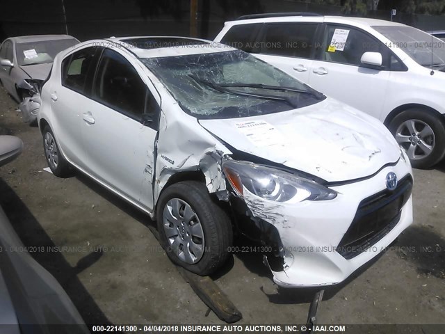 JTDKDTB39F1094405 - 2015 TOYOTA PRIUS C WHITE photo 1