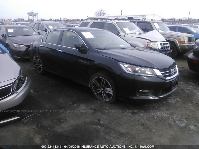 1HGCR2F54FA238973 - 2015 HONDA ACCORD SPORT BLACK photo 1