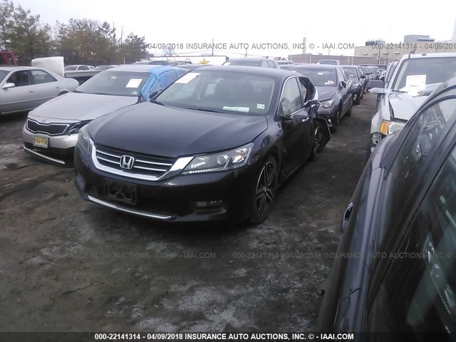 1HGCR2F54FA238973 - 2015 HONDA ACCORD SPORT 黑色 照片 2
