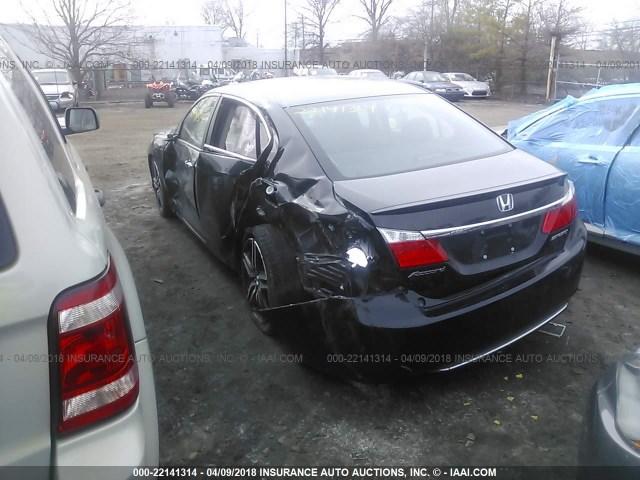 1HGCR2F54FA238973 - 2015 HONDA ACCORD SPORT 黑色 照片 3