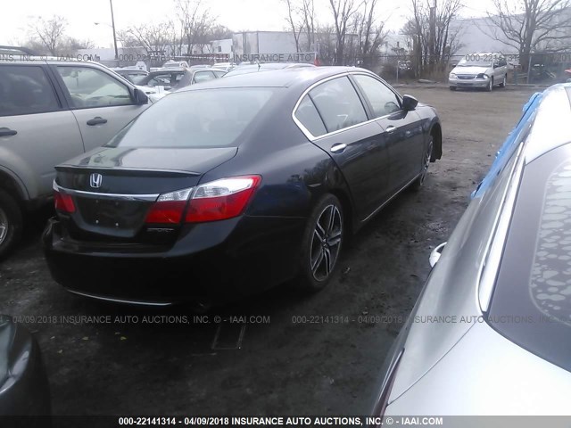 1HGCR2F54FA238973 - 2015 HONDA ACCORD SPORT 黑色 照片 4