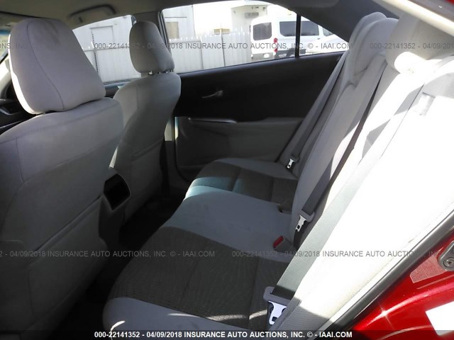 4T1BD1FK4EU098103 - 2014 TOYOTA CAMRY HYBRID/LE/XLE 红色 照片 8