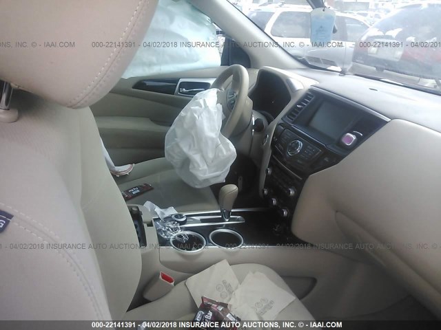 5N1AR2MM2DC609996 - 2013 NISSAN PATHFINDER S/SV/SL/PLATINUM 红色 照片 5