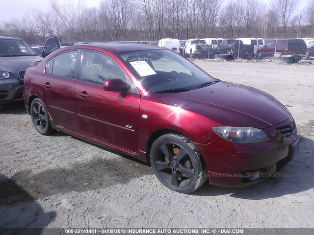 JM1BK324461421047 - 2006 MAZDA 3 S RED photo 1