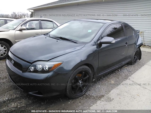 JTKDE3B71A0303443 - 2010 TOYOTA SCION TC GRAY photo 2