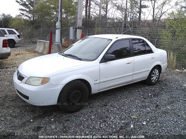 JM1BJ222110456400 - 2001 MAZDA PROTEGE DX/LX WHITE photo 2