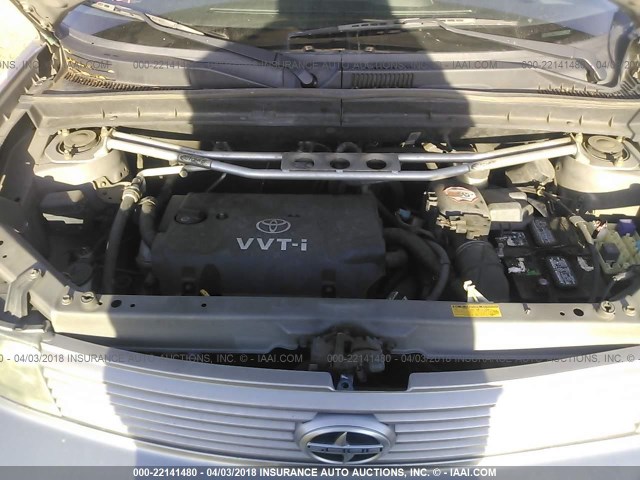 JTLKT324X40141394 - 2004 TOYOTA SCION XB SILVER photo 10