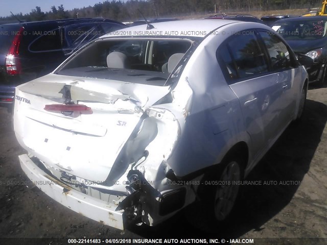 3N1AB6APXAL722483 - 2010 NISSAN SENTRA 2.0/2.0S/SR/2.0SL WHITE photo 4