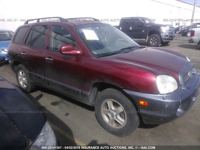 KM8SC73E13U530793 - 2003 HYUNDAI SANTA FE GLS/LX MAROON photo 1