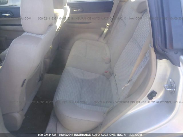 JF1SG65655H700518 - 2005 SUBARU FORESTER 2.5XS ნაცრისფერი ფოტო 8
