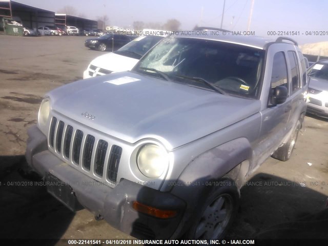 1J4GL48K04W156572 - 2004 JEEP LIBERTY SPORT 银色 照片 2