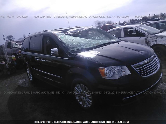 2C4RC1GG8ER280495 - 2014 CHRYSLER TOWN & COUNTRY LIMITED BLACK photo 1