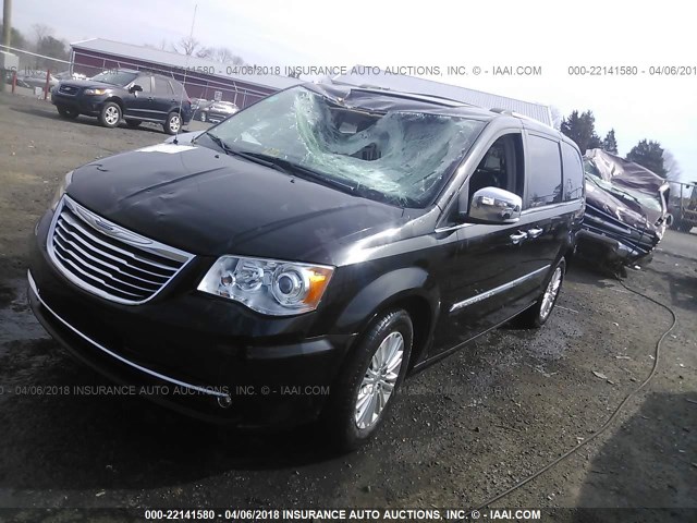 2C4RC1GG8ER280495 - 2014 CHRYSLER TOWN & COUNTRY LIMITED BLACK photo 2