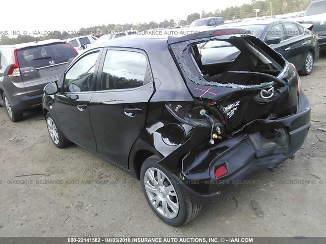 JM1DE1KY7C0132432 - 2012 MAZDA MAZDA2 BLACK photo 3