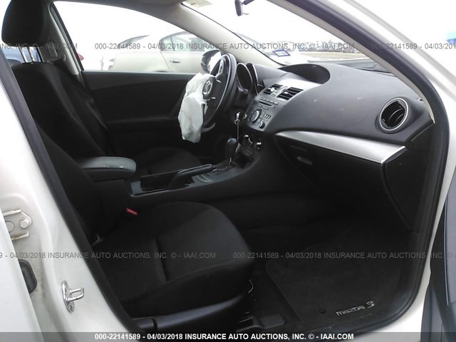 JM1BL1UG6C1518870 - 2012 MAZDA 3 I WHITE photo 5